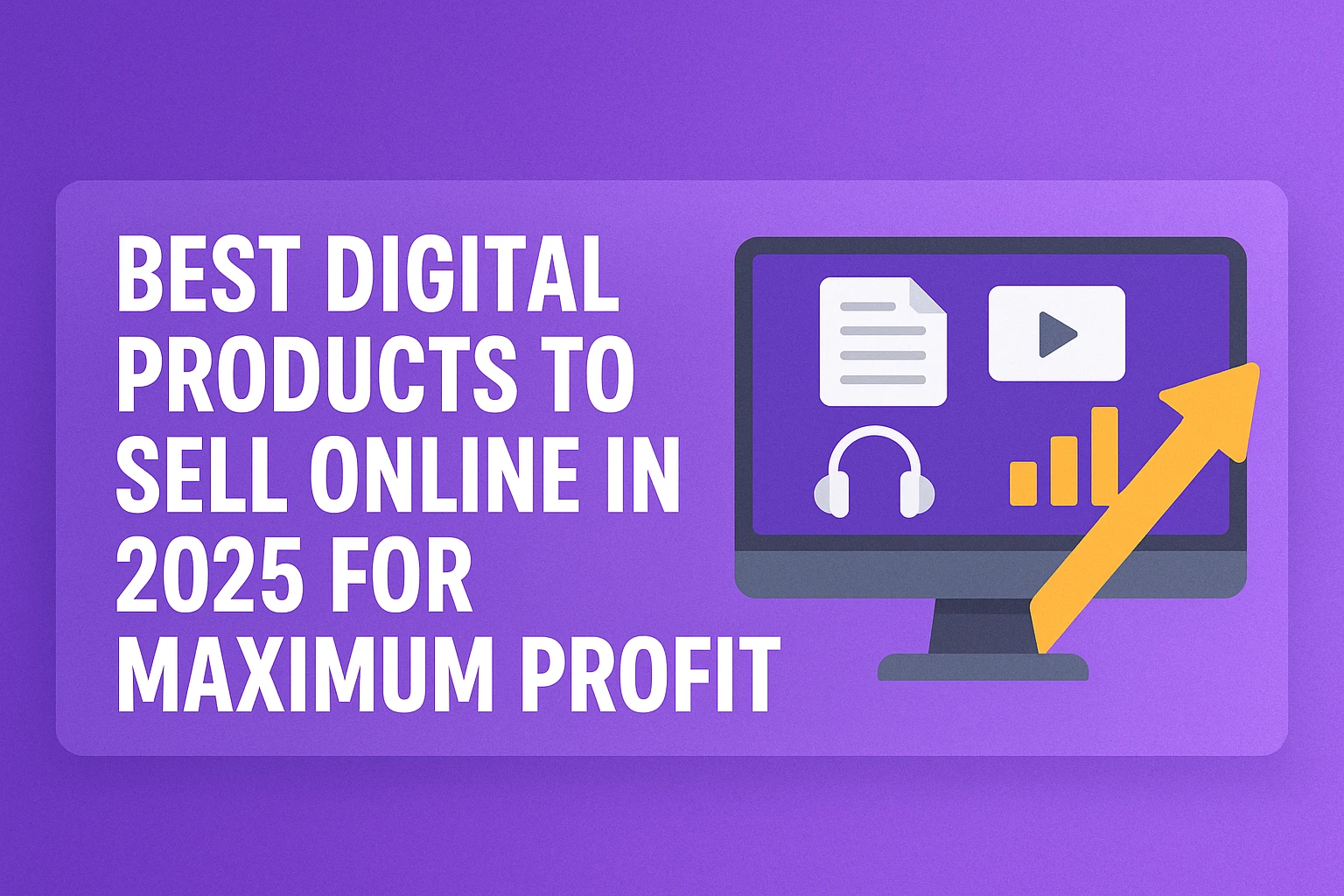 “Best Digital Products to Sell Online in 2025 for Maximum Profit”